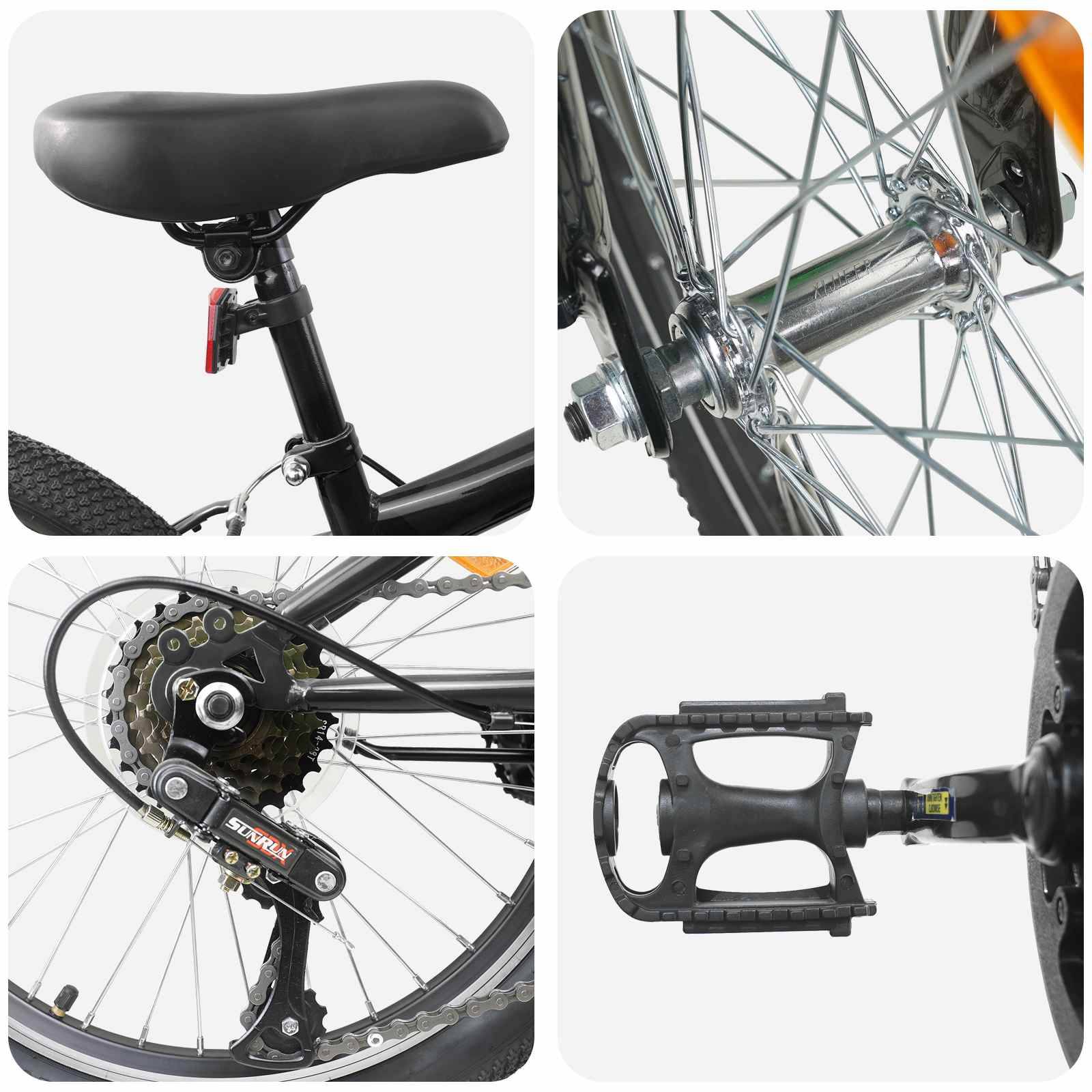 vidaXL Mountainbike 24 Zoll 6-Geschwindigkeit für 8-12 Jahre alt