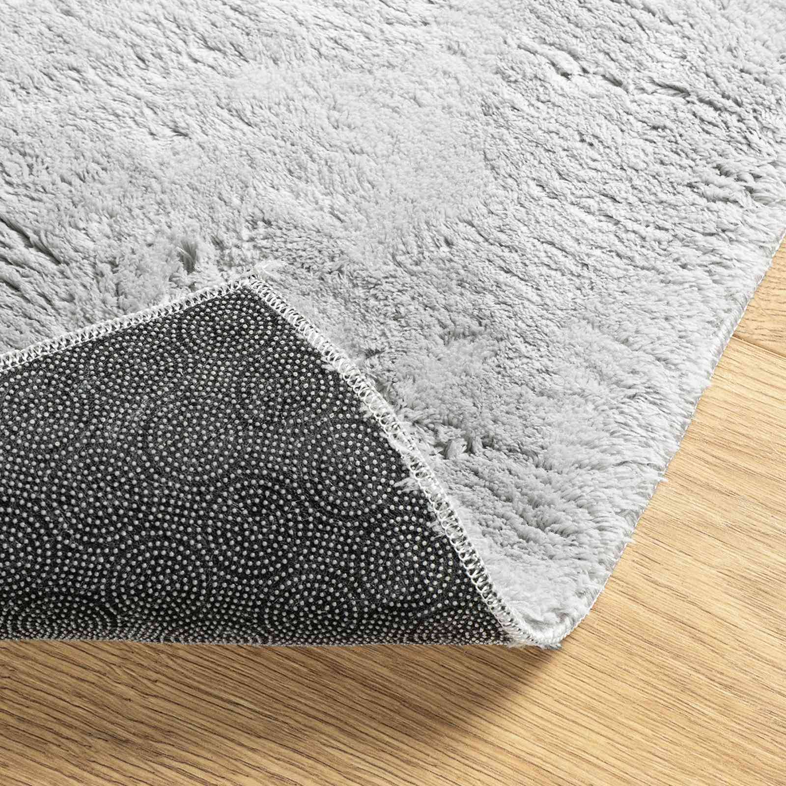 vidaXL Mittlerer Flor weicher und waschbarer Teppich HUARTE Grau