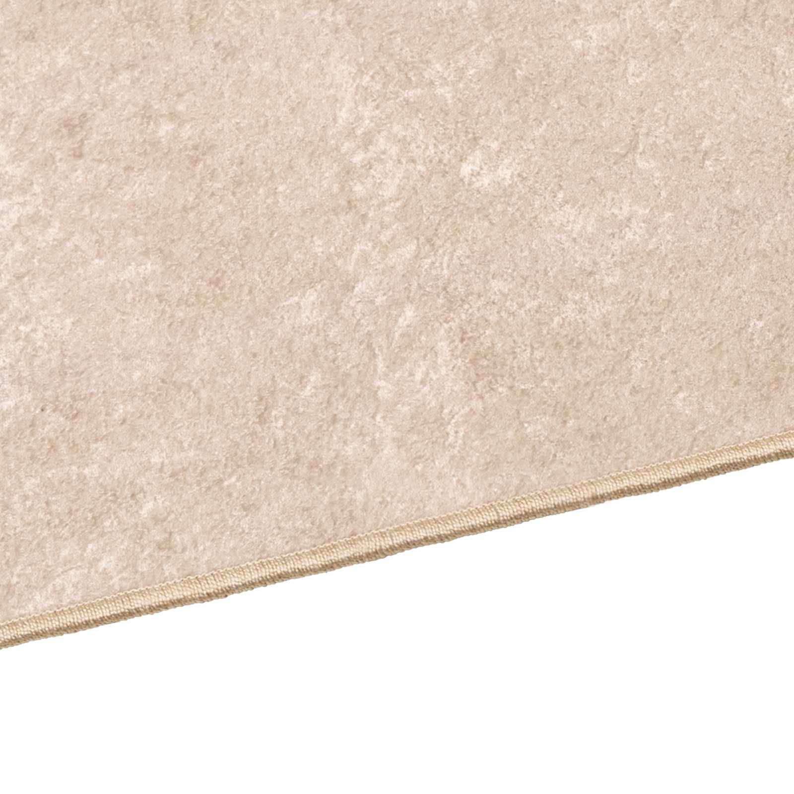 vidaXL Teppichläufer MARSA Creme 100 x 200 cm Polyester und PVC