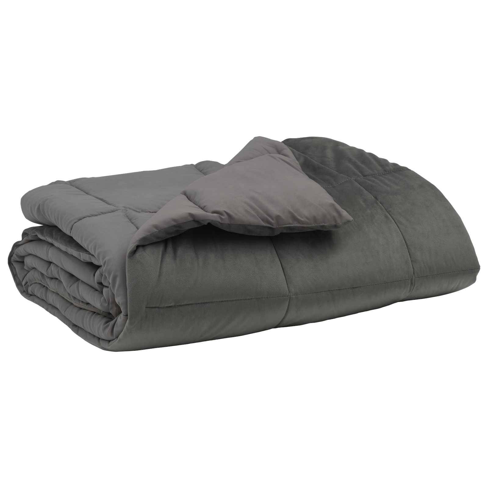 vidaXL Ganzjahresbettdecke Gepolstert Hellgrau 200 x 240 cm Mikrofaser