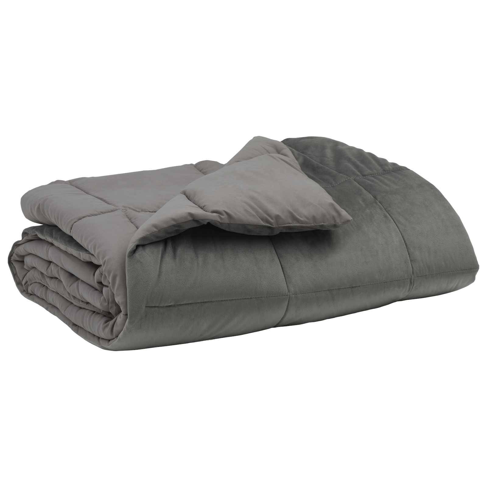 vidaXL Sommerdecke Gepolstert Hellgrau 135 x 220 cm Mikrofaser