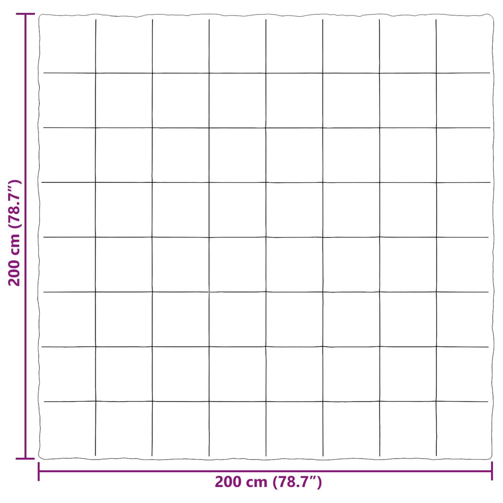 vidaXL Winterbettdecke Gepolstert Rosa 200 x 200 cm Mikrofaser