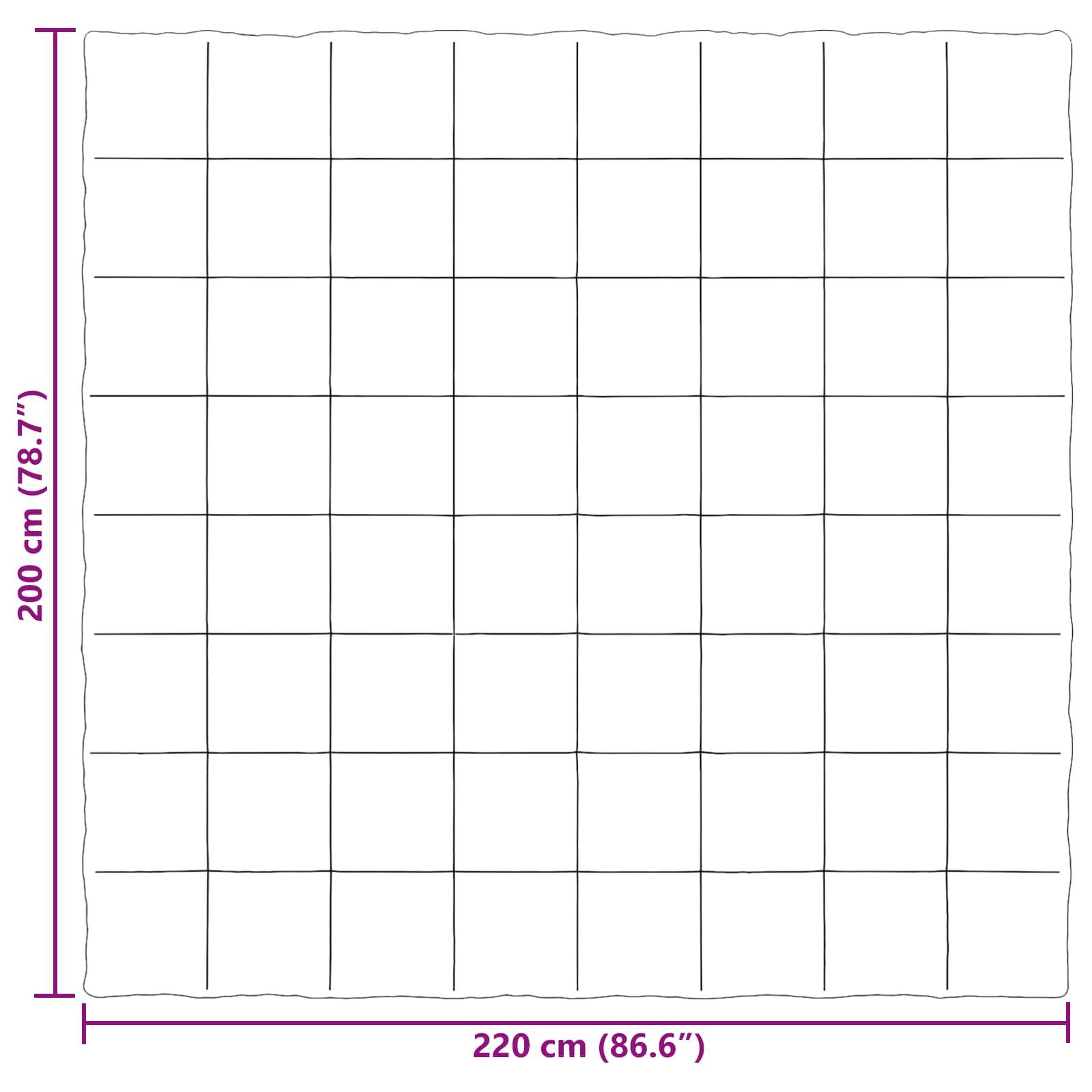 vidaXL Sommerdecke Gepolstert Rosa 200 x 220 cm Mikrofaser