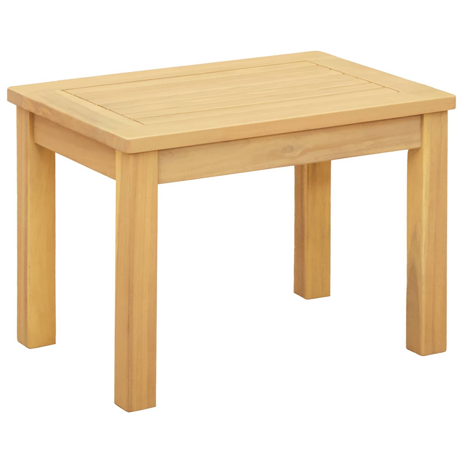 vidaXL Couchtisch Helles Akazienholz 50 x 35 x 36 cm Massivholz Akazie