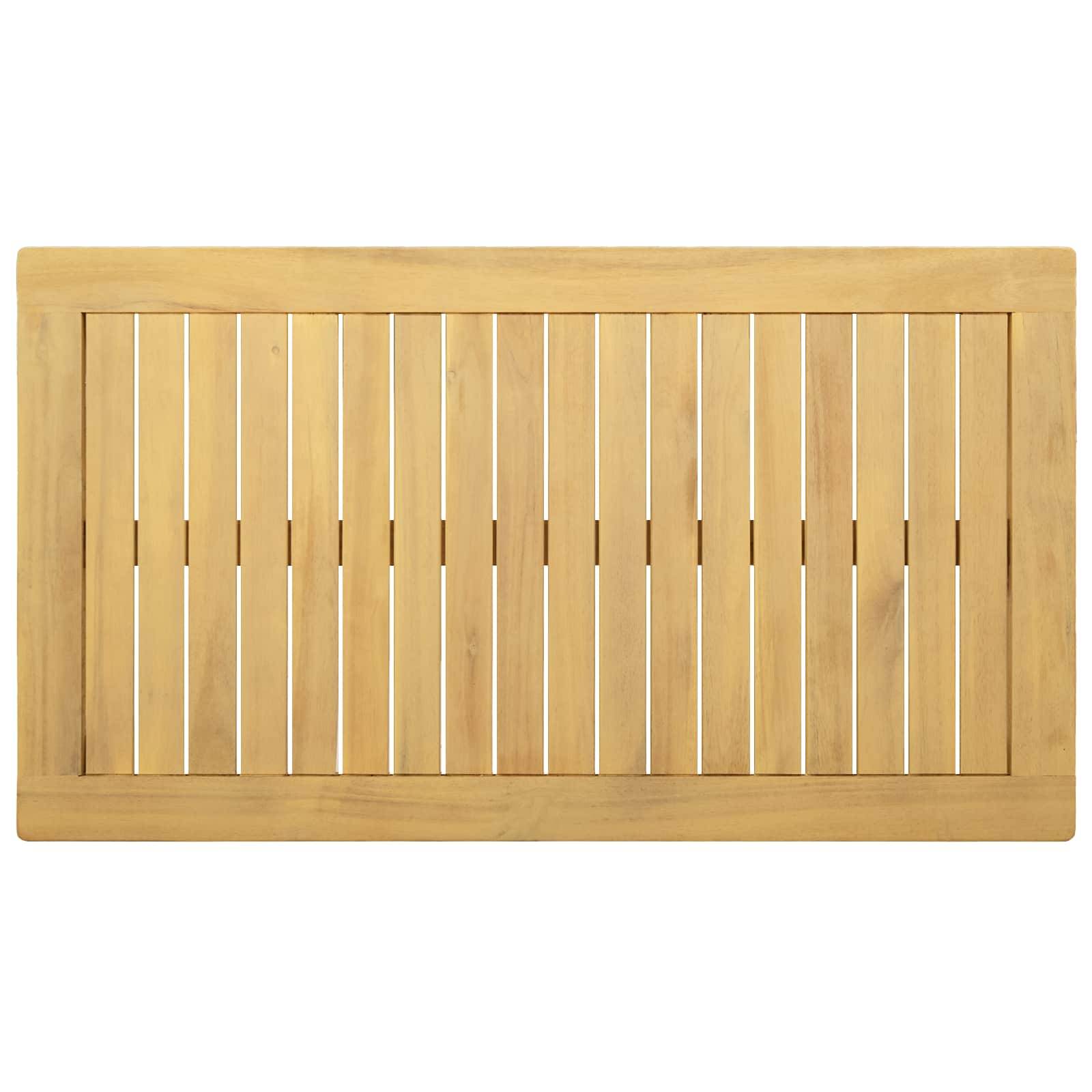 vidaXL Couchtisch Helles Akazienholz 90 x 50 x 36 cm Massivholz Akazie