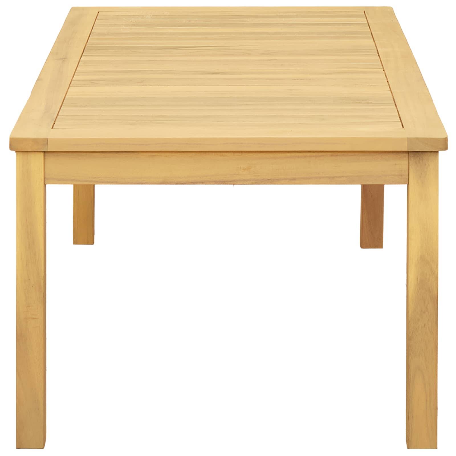 vidaXL Couchtisch Helles Akazienholz 110 x 60 x 45 cm