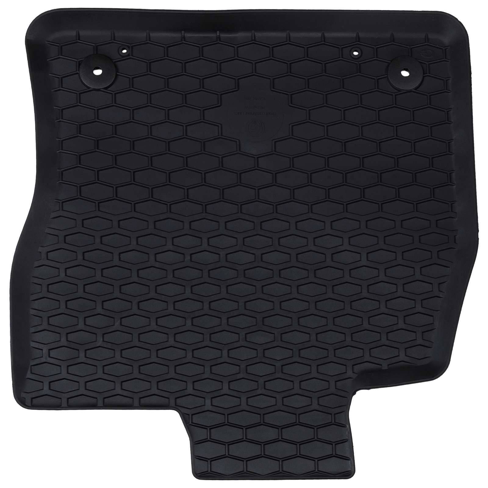 vidaXL Autofußmatte 4 pcs Schwarz Gummi