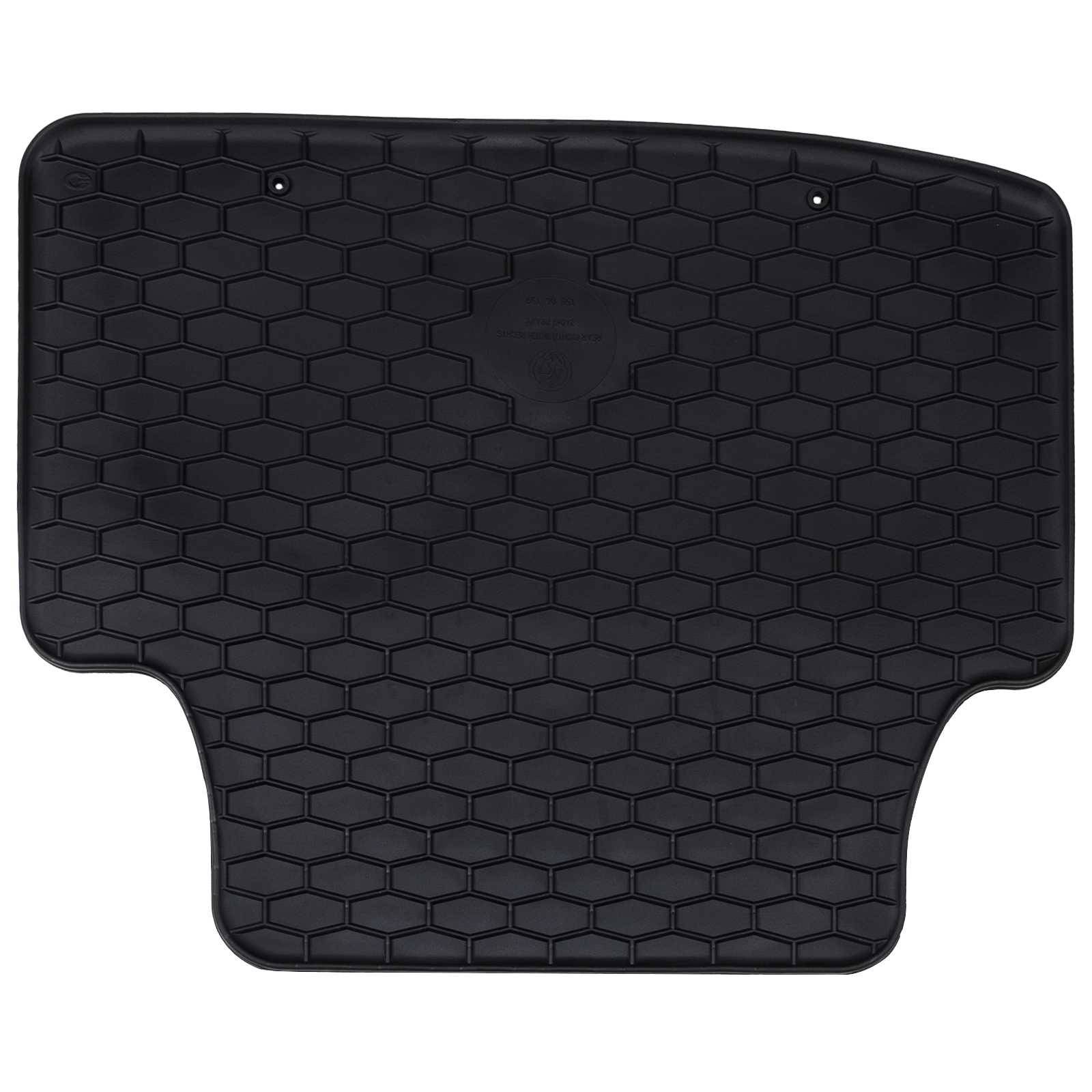 vidaXL Autofußmatte 4 pcs Schwarz Gummi