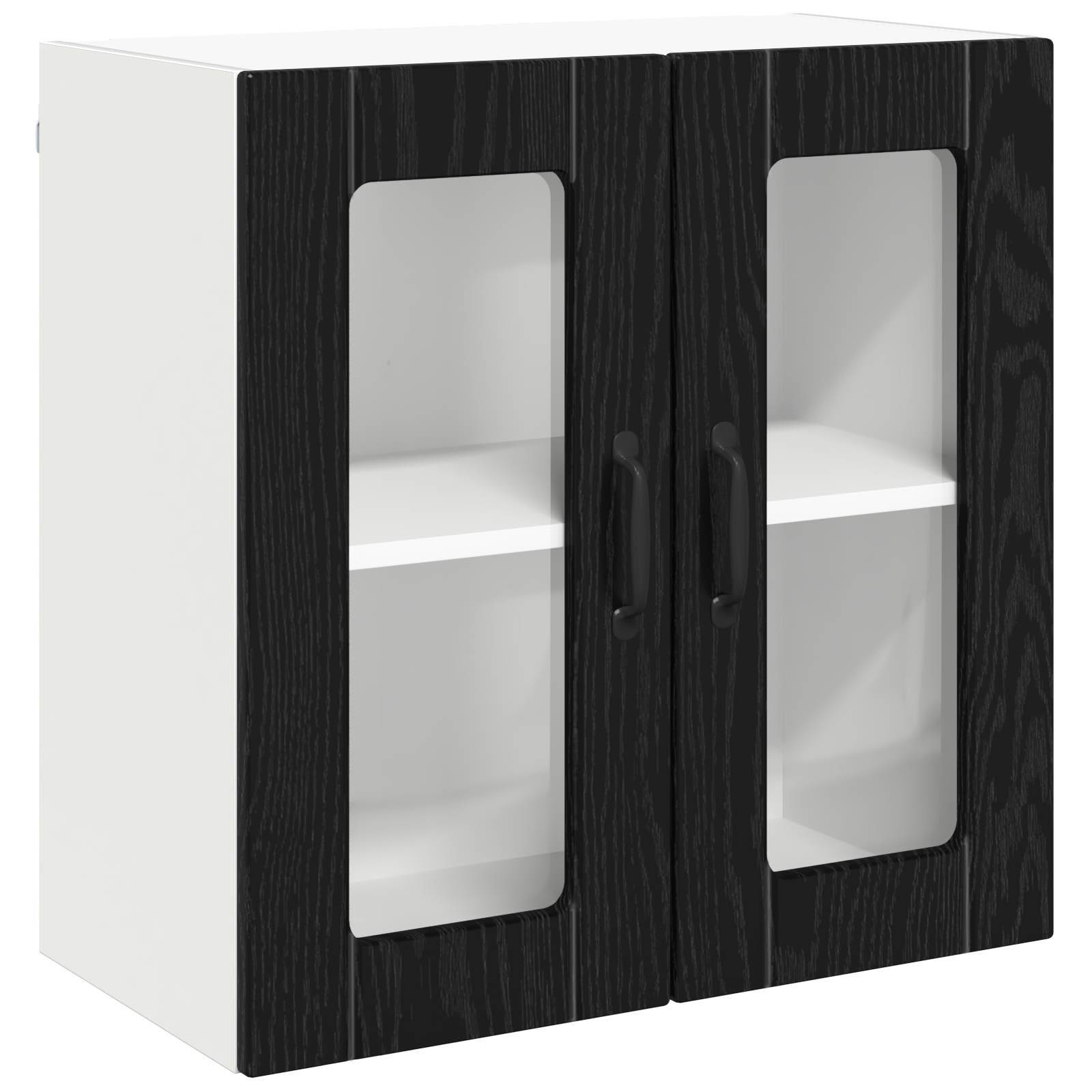 vidaXL Küchenschrank mit Speicher Lucca Schwarze Eiche 60 x 31 x 60 cm