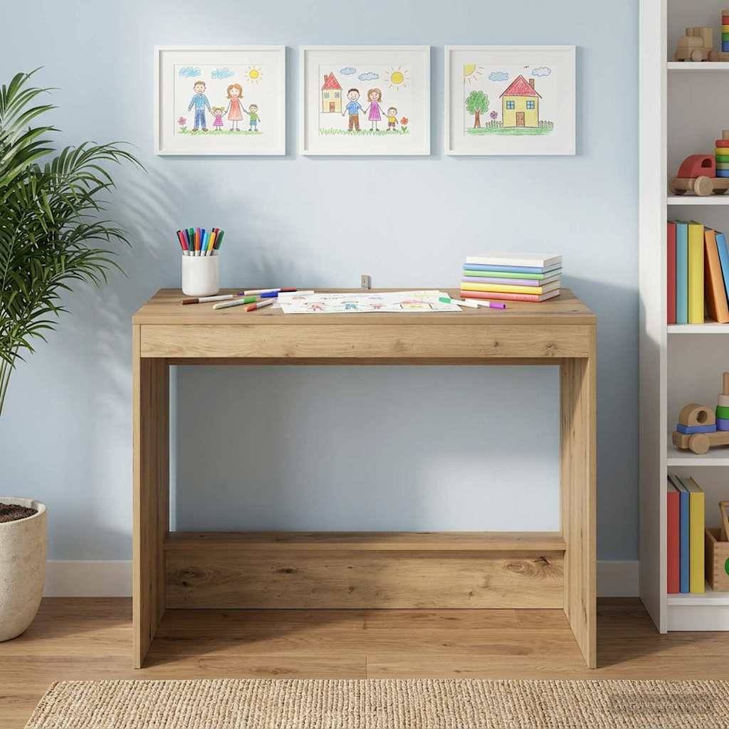 vidaXL Bett-Schreibtisch Artisan-Eiche Holzwerkstoff 100 x 45 x 75 cm