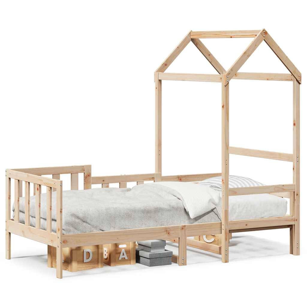vidaXL Tagesbett mit Dach 80x200 cm Massivholz Kiefer