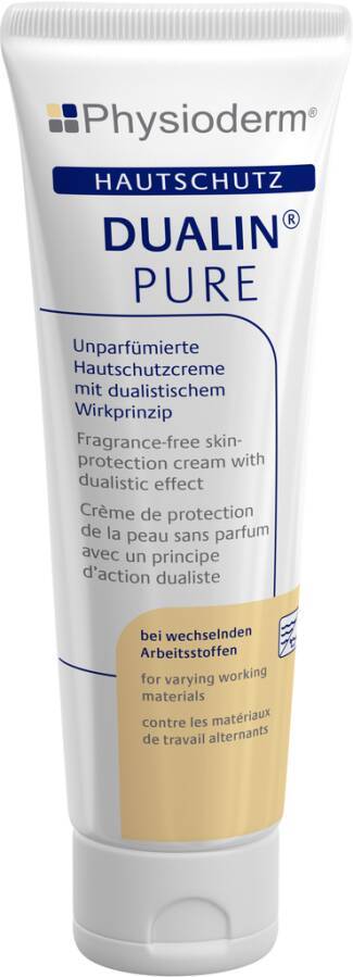 Hautschutzcreme DUALIN PURE 14024-001 Inhalt 100 ml Ausführung unparfümiert Gebinde Tube geeignet für Spender -