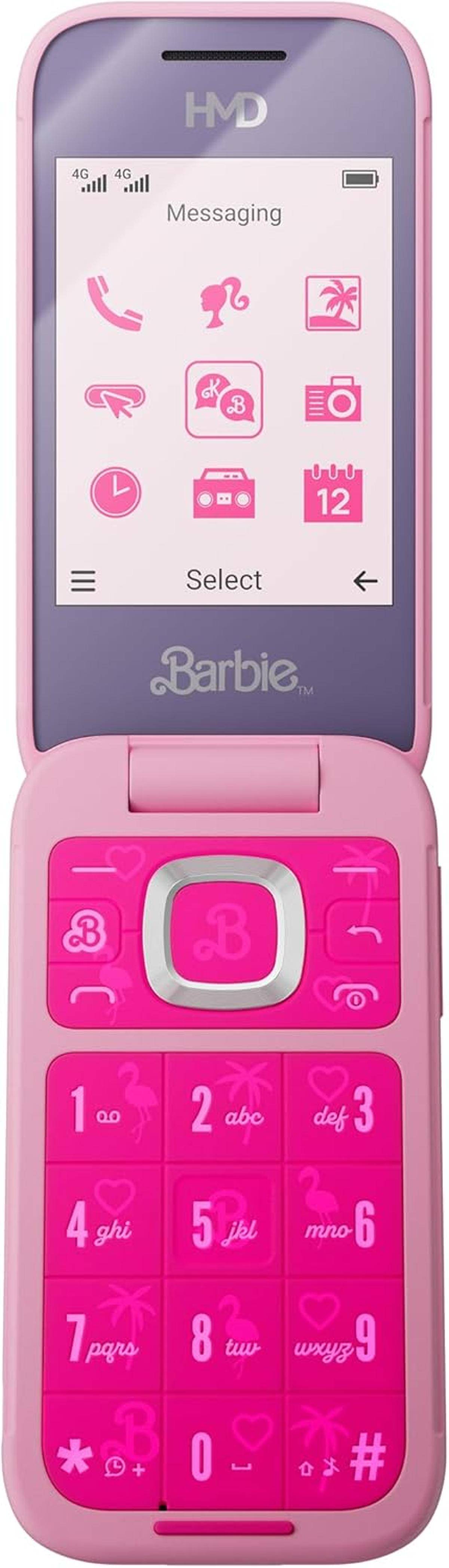 HMD kompatibel m. Barbie Phone Flip Klapphandy 2,8" Display 0,3 MP Kamera Pink