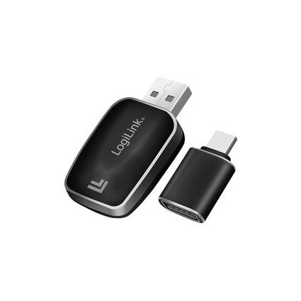 LogiLink BT 5.0 KFZ-Autoadapter, bluetoothfähig, schwarz