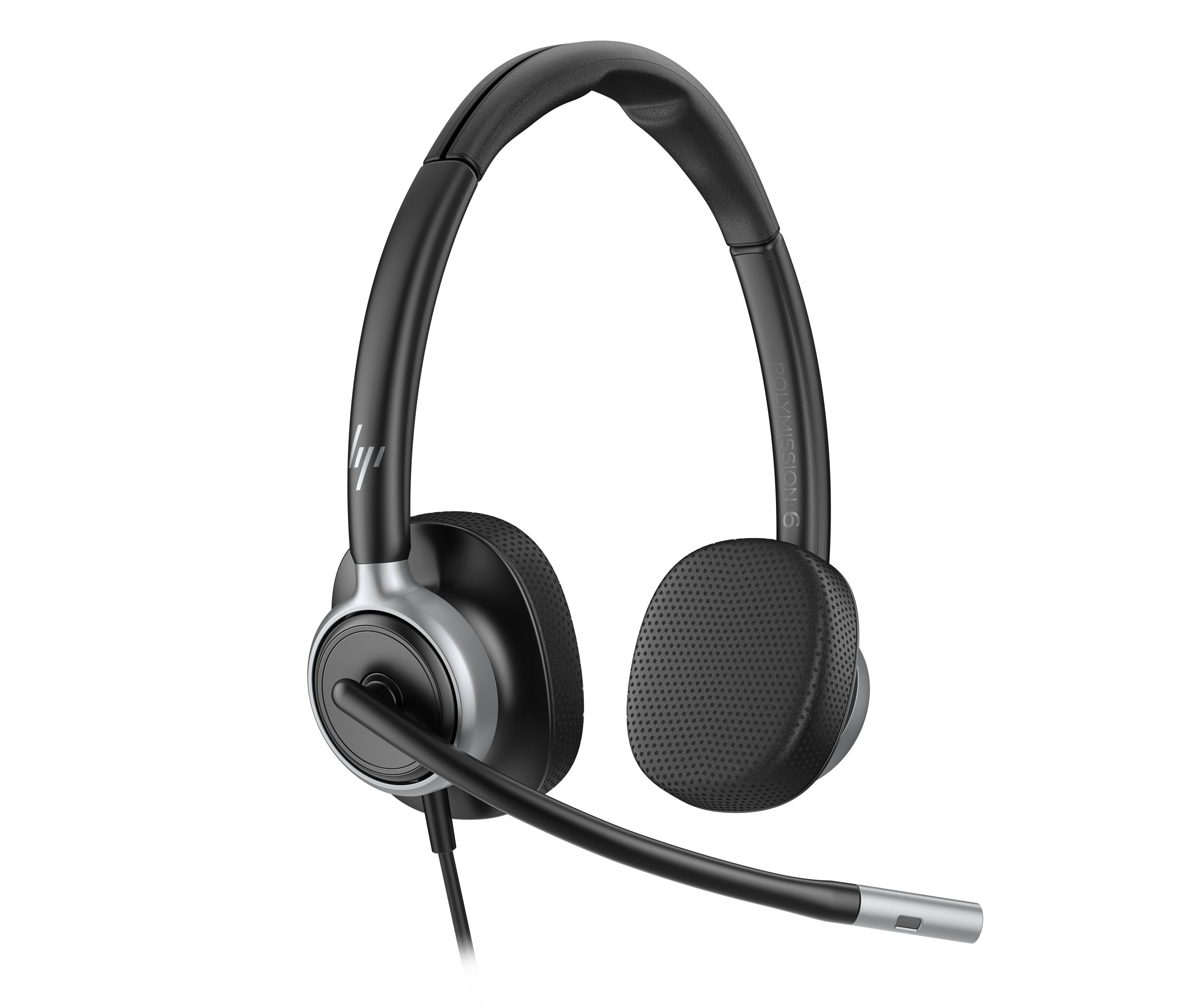 Schwarzes Over-Ear-Headset mit Boom-Mikrofon auf einfarbigem schwarzem Hintergrund.