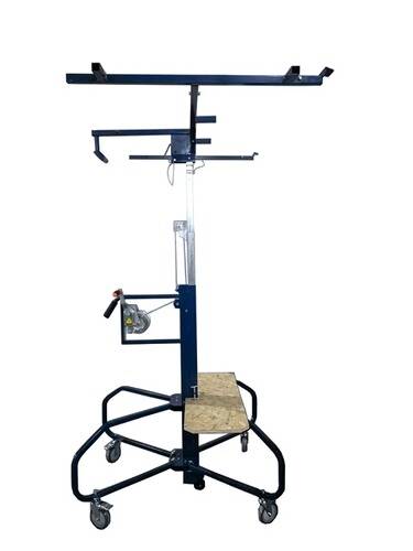 MMXX Gipsplattenheber / Plattenlift, blau, 150-360 cm, max. Traglast 60 kg