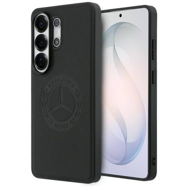 Mercedes MagSafe Hülle Vintage Galaxy S26 Ultra Echtleder schwarz Logo geprägt