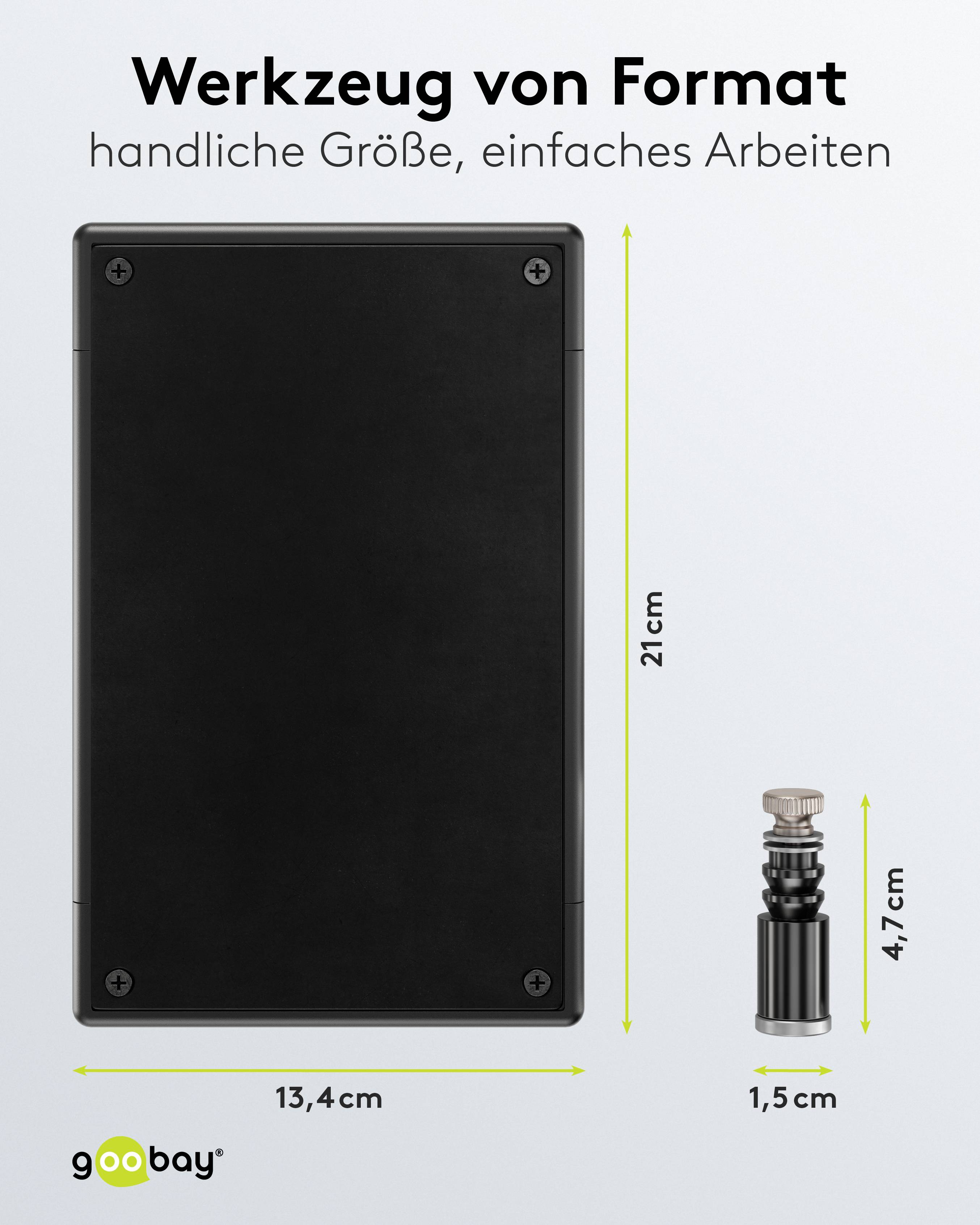 GOOBAY Magnetische Platinenhalter und Metallplatte, 77998