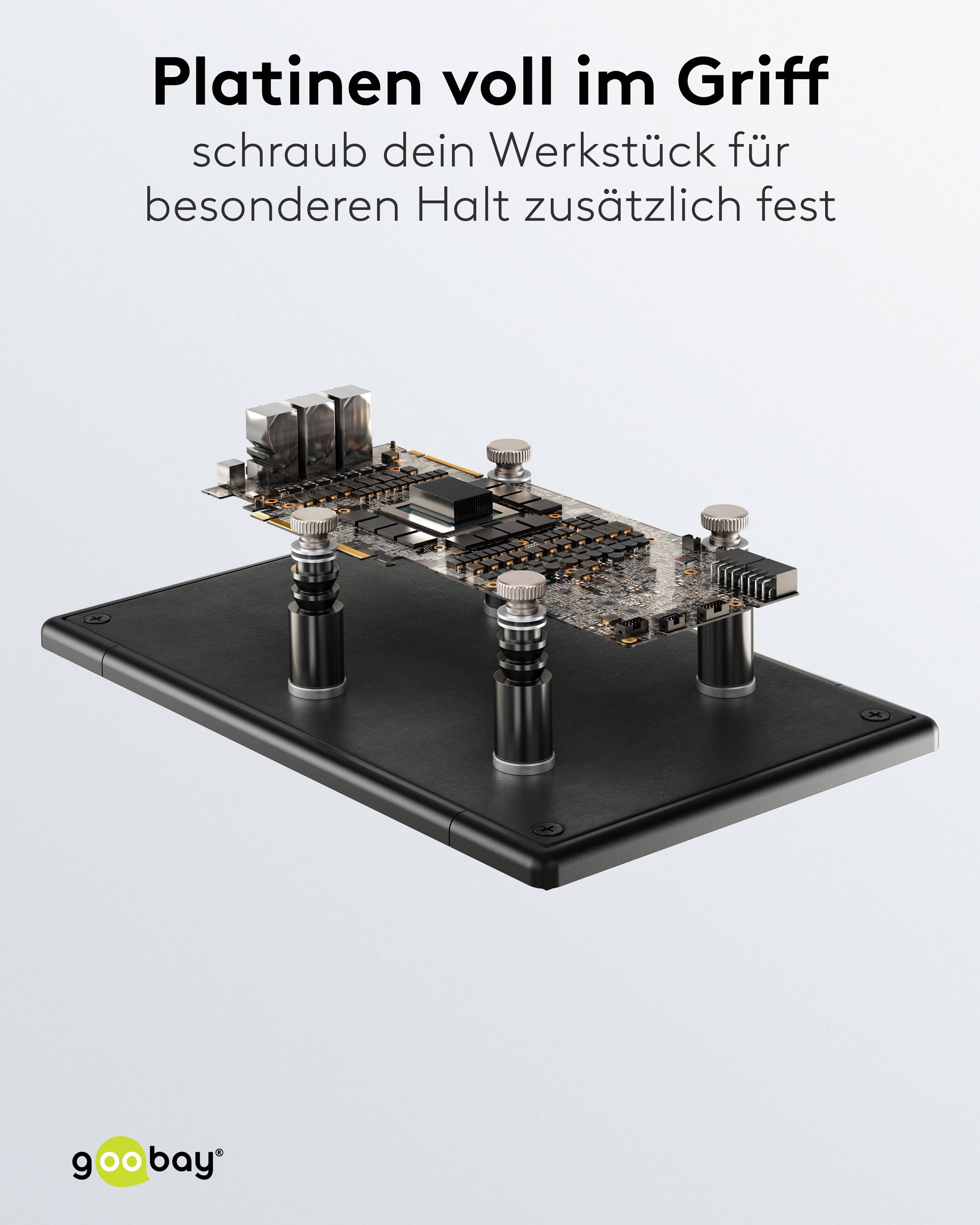 GOOBAY Magnetische Platinenhalter und Metallplatte, 77998