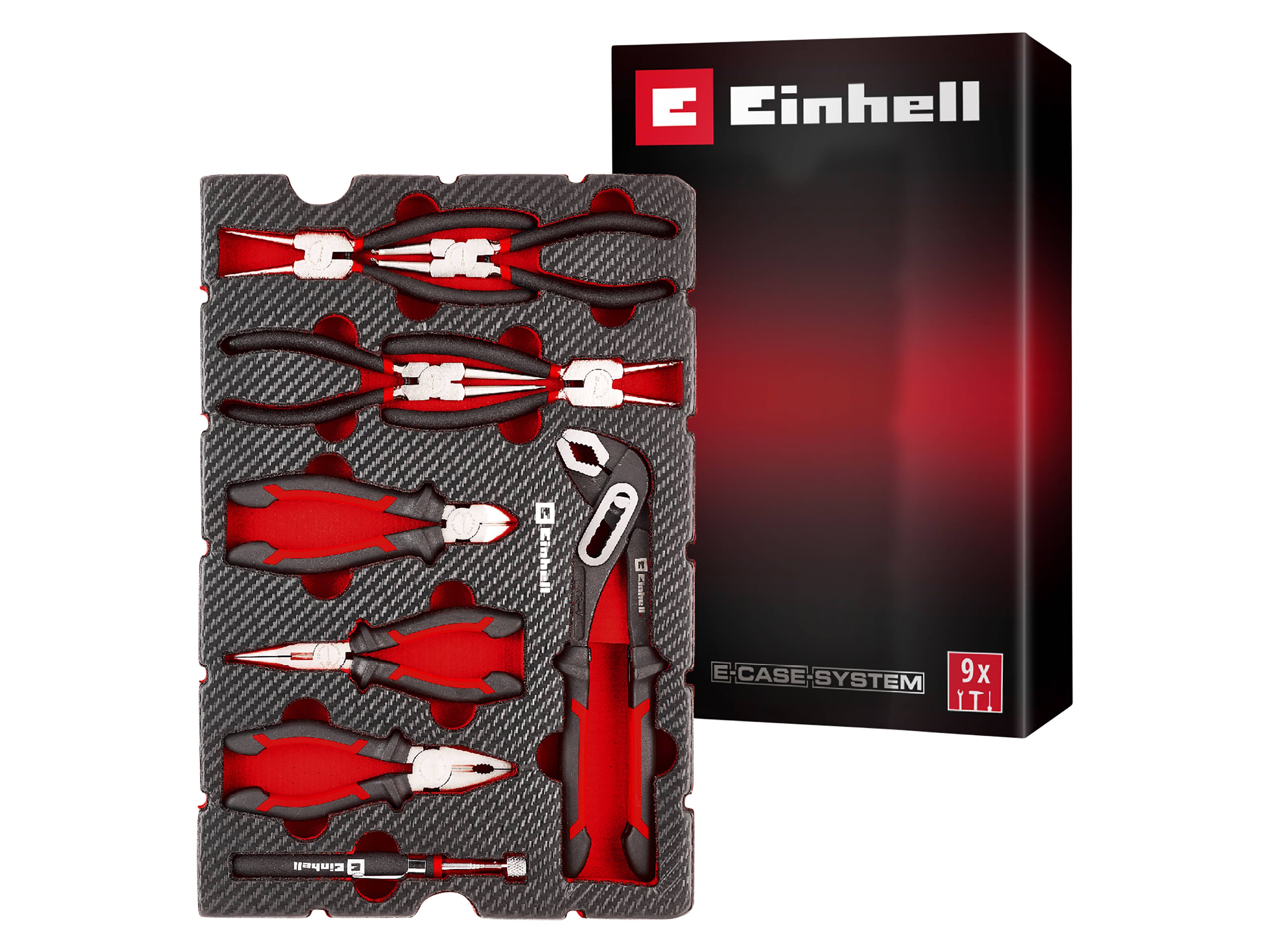 EINHELL E-Case-Einleger Zangen, 370522, 9-teilig