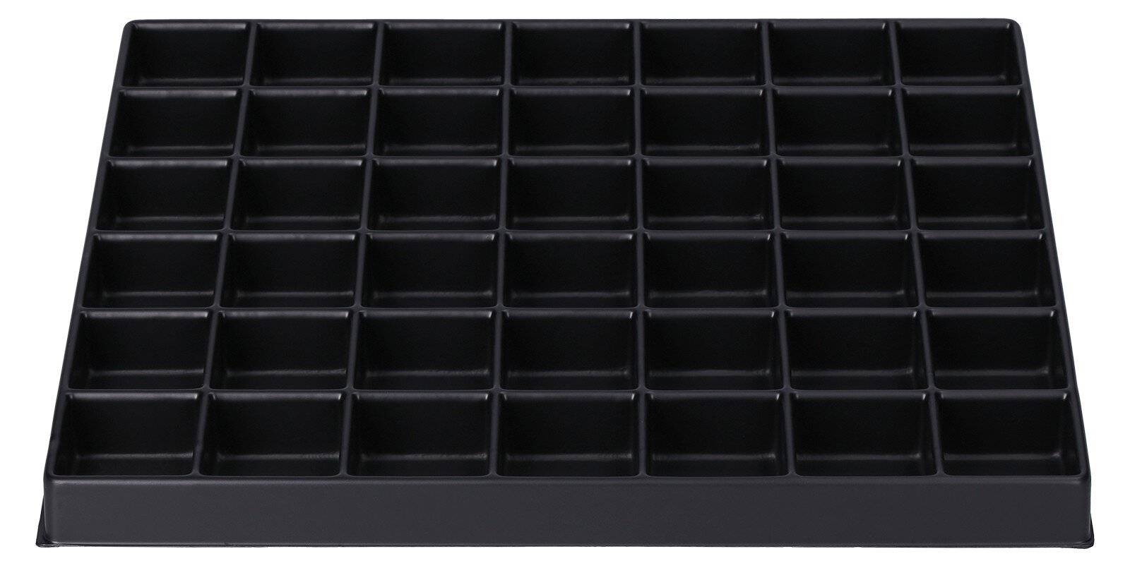 ESD Schubladeneinlage für Aufbauschrank AFS 236/20, 42 Fächer á 34 x 36 x 16 mm