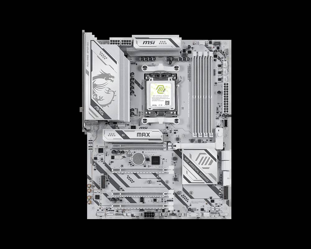 MSI MAG B850 GAMING PLUS MAX WIFI - Motherboard - ATX - Socket AM5 - AMD B850 Chipsatz - USB-C 3.2 Gen2, USB 3.2 Gen 1, USB 3.2 Gen 2 - 5 Gigabit