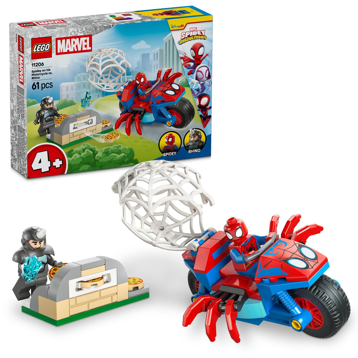 LEGO 11206 Spidey und Seine Super-Freunde - Spidey auf Motorrad vs. Rhino