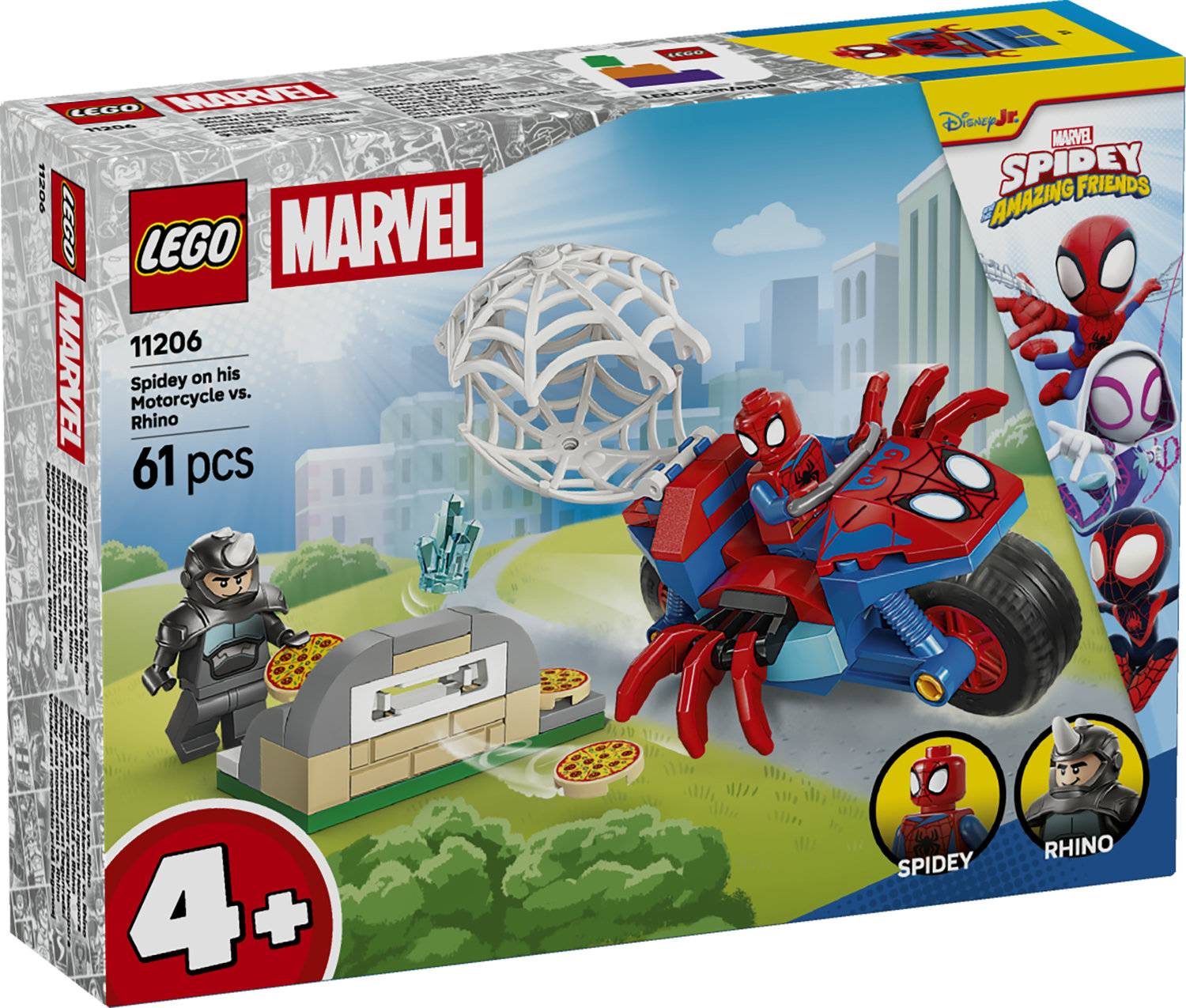 LEGO 11206 Spidey und Seine Super-Freunde - Spidey auf Motorrad vs. Rhino