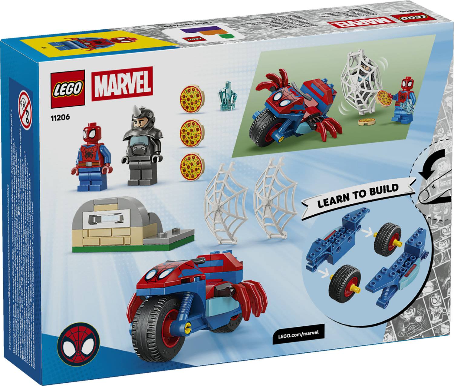 LEGO 11206 Spidey und Seine Super-Freunde - Spidey auf Motorrad vs. Rhino