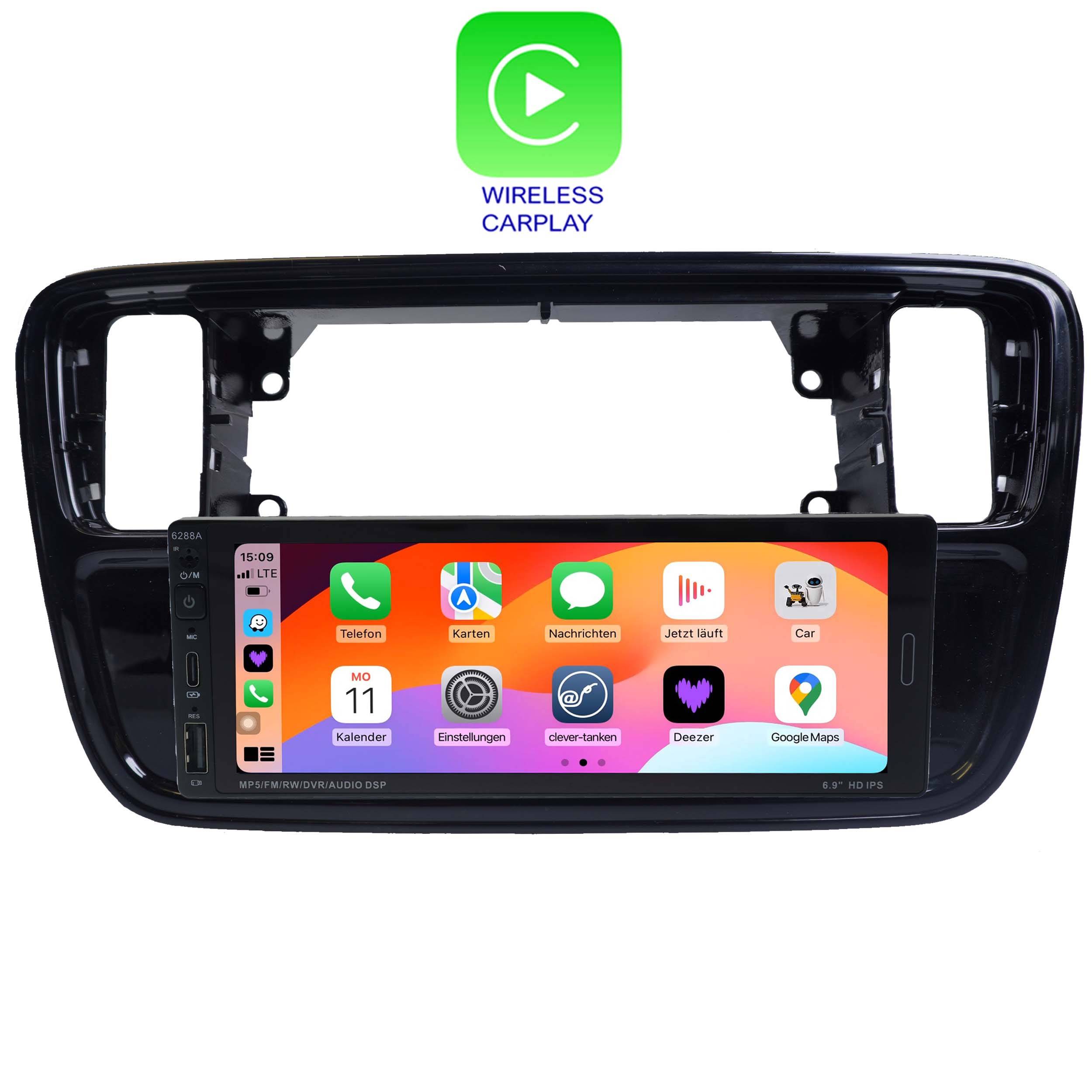 Für Volkswagen UP 12-15 6,9" Touchscreen Android Autoradio Navi GPS CarPlay