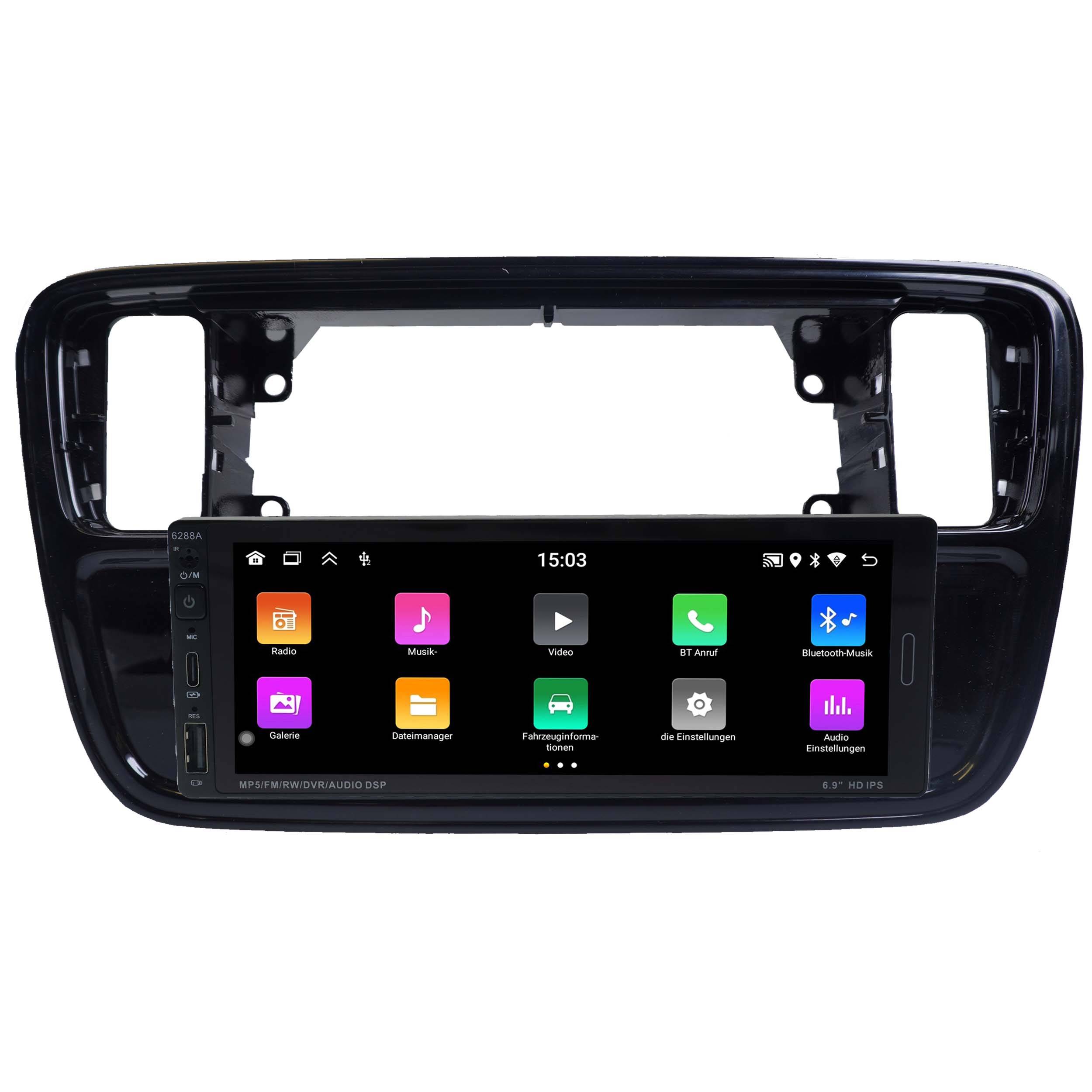 Für Volkswagen UP 12-15 6,9" Touchscreen Android Autoradio Navi GPS CarPlay