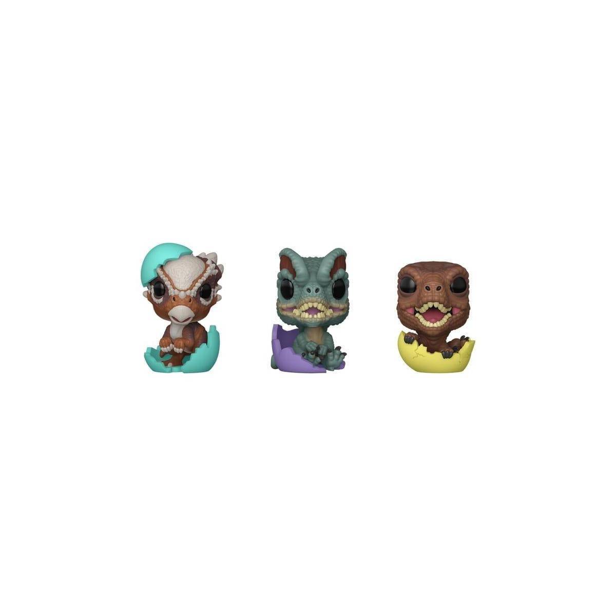 Jurassic Park Pocket POP! Vinyl Figuren Easter Egg 3-Pack Dinos 4 cm