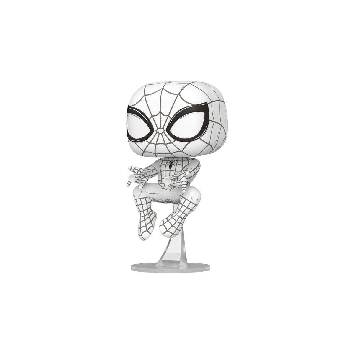 Marvel POP! Vinyl Figur Sketched - Spider-Man 9 cm