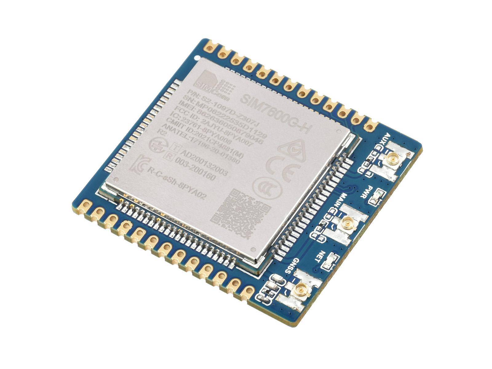 Waveshare SIM7600G-H 4G Modul, LTE UMTS GSM, GNSS GPS GLONASS, USB UART, 5 V 3,3 V