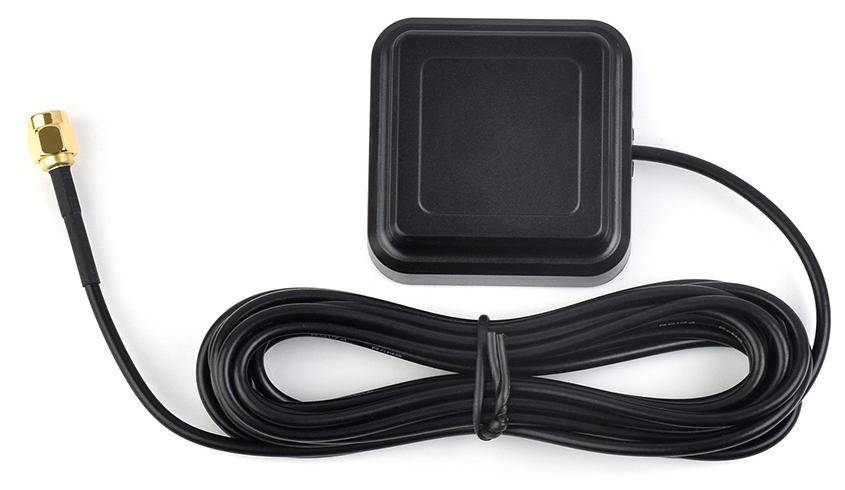 Waveshare GNSS Antenne L1 L5 aktiv, Dualfrequenz, GPS BDS Galileo, 28dB LNA, SMA, Magnetfuß