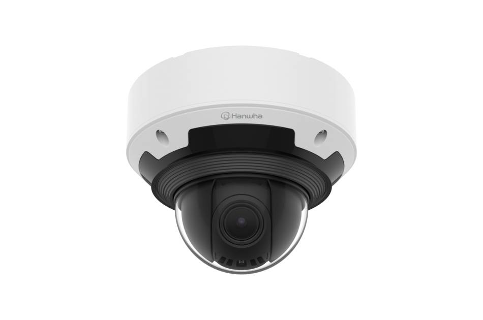 Hanwha Vision PNV-A7082RZ, Netzwerk Dome Kamera, PTRZ, 2x MVF Objektiv, AI-Analyse, 2592x1520, H.265, Audio, Alarm, IR,