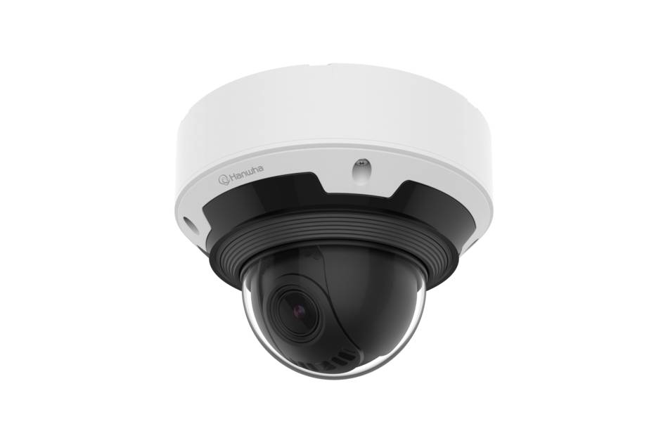 Hanwha Vision PNV-A7082RZ, Netzwerk Dome Kamera, PTRZ, 2x MVF Objektiv, AI-Analyse, 2592x1520, H.265, Audio, Alarm, IR,
