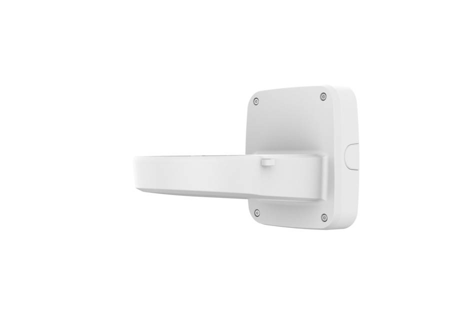 Hanwha Vision SBP-004WMW, Wand- und Mastmontagehalter, Aluminium, weiß