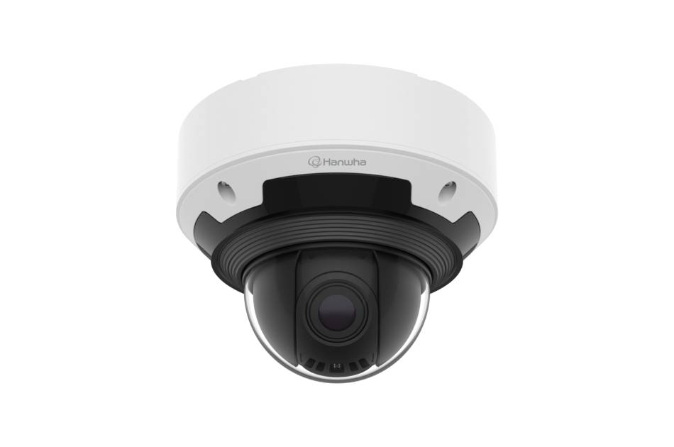Hanwha Vision PNV-A9082RZ, Netzwerk Dome Kamera, PTRZ, 2x MVF Objektiv, AI-Analyse, 3840x2160, H.265, Audio, Alarm, IR,