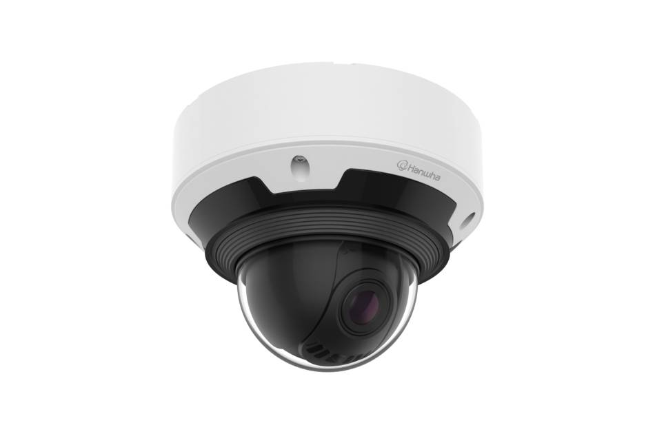 Hanwha Vision PNV-A9082RZ, Netzwerk Dome Kamera, PTRZ, 2x MVF Objektiv, AI-Analyse, 3840x2160, H.265, Audio, Alarm, IR,