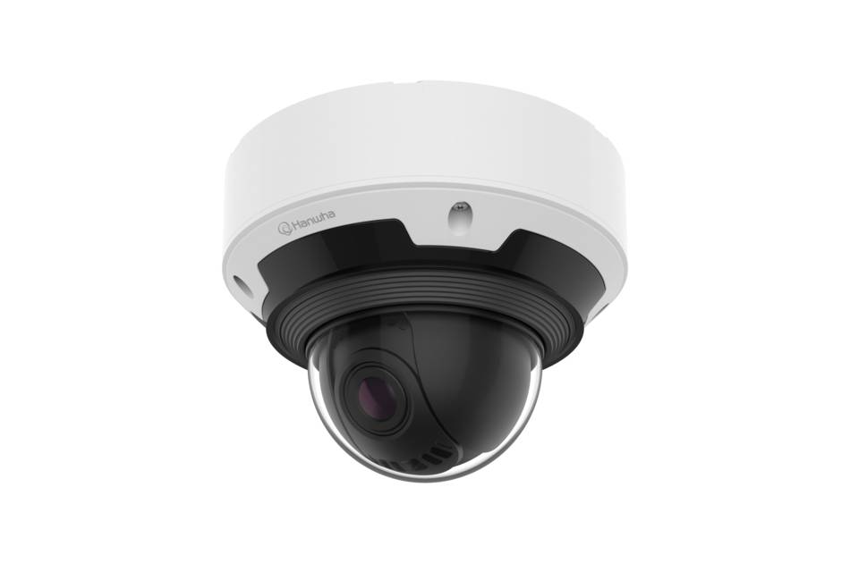 Hanwha Vision PNV-A9082RZ, Netzwerk Dome Kamera, PTRZ, 2x MVF Objektiv, AI-Analyse, 3840x2160, H.265, Audio, Alarm, IR,