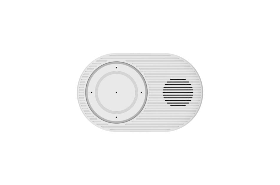Hanwha Vision SPS-A100M, IP Audio Beacon, Server, Lautsprecher, Mikrofone, LED Ring, USB-C, digitale Ein- und Ausgänge,