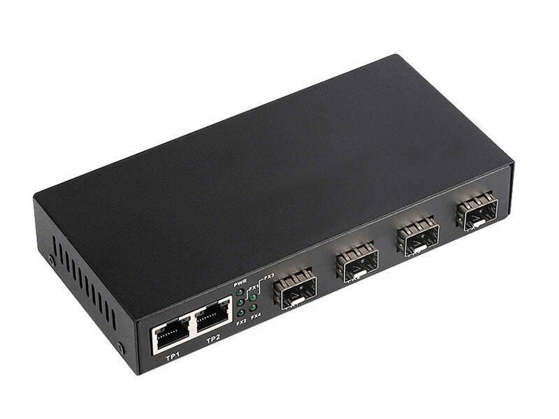 BWnet-20204 BURG GARD, Smarte Lösung Dieser Switch kann als Konverter an einem Knotenpunkt genutzt werden, um eine oder