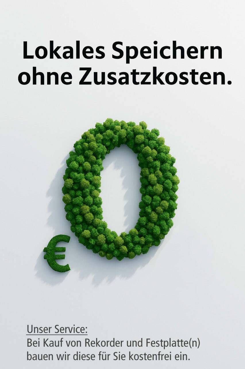 4K RoyalNight Set BURG GARD, Das Videoüberwachung- Netzwerktechnik Video Set besteht aus einem 8 Kanal Netzwerk-Rekorde