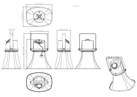 Dahua - VCS-SH30 - IP - Lautsprecher, - Aussen IP Lautsprecher - Ausgangsleitung 15W - PoE+, DC24V 2A