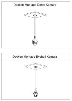 Dahua - PFB2212C - Zubehör - Deckenhalterung, Verstellbarer Deckenhalterung für Dome und Eyeball, Länge 815 - 1500mm