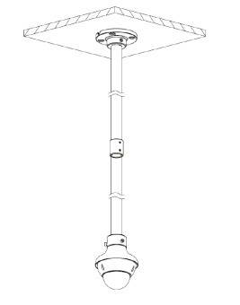 Dahua - PFA117-Black - Zubehör - Verlängerung, Material: Aluminium, Erweiterung für PFB220C-Black