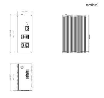 Dahua - IS4204-2GT-120 - Switch - 2 PoE-GB - 2 SFP, - 4 Port Gigabit Switch - 2x PoE Port 10/100/1000 Mbps - 2x SFP Por