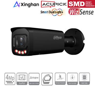 Dahua - IPC-HFW3449TP-ZS-IL-Black - IP - Bullet, - 4MP/1/2,9" CMOS - 2,7 ~ 13,5mm / H:104°29° V:54°16° - 4x LED, IR L