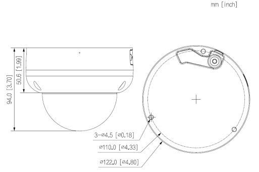 Dahua - IPC-HDBW3449RP-ZS-IL - IP - Dome, - 4MP/1/2,9" CMOS - 2,7 ~ 13,5mm / H:104°29° V:54°16° - 4x LED, IR Licht 50